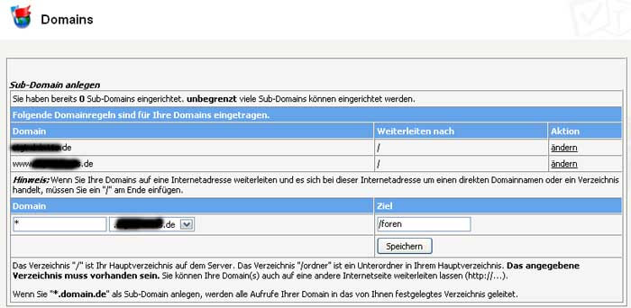 Confixx Domains