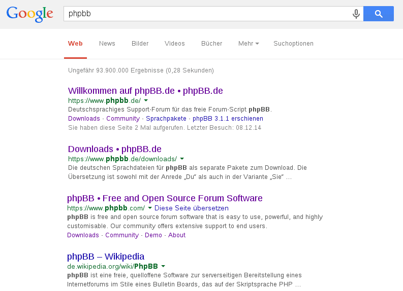 Google phpBB